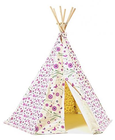 Garden Games Spielzelt für Mädchen mit Blumen und Schmetterlingen