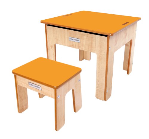 Little-Helper-FPT01-15-3-in-1-Funpit-Kinder-Spiel-und-Sandtisch-mit-umkehrbarer-Kreidetafel-naturorange-0