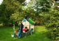 Karibu Kinderspielhaus Hobbit mit Pirat Set natur