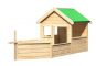 Karibu Kinderspielhaus Hobbit mit Pirat Set natur